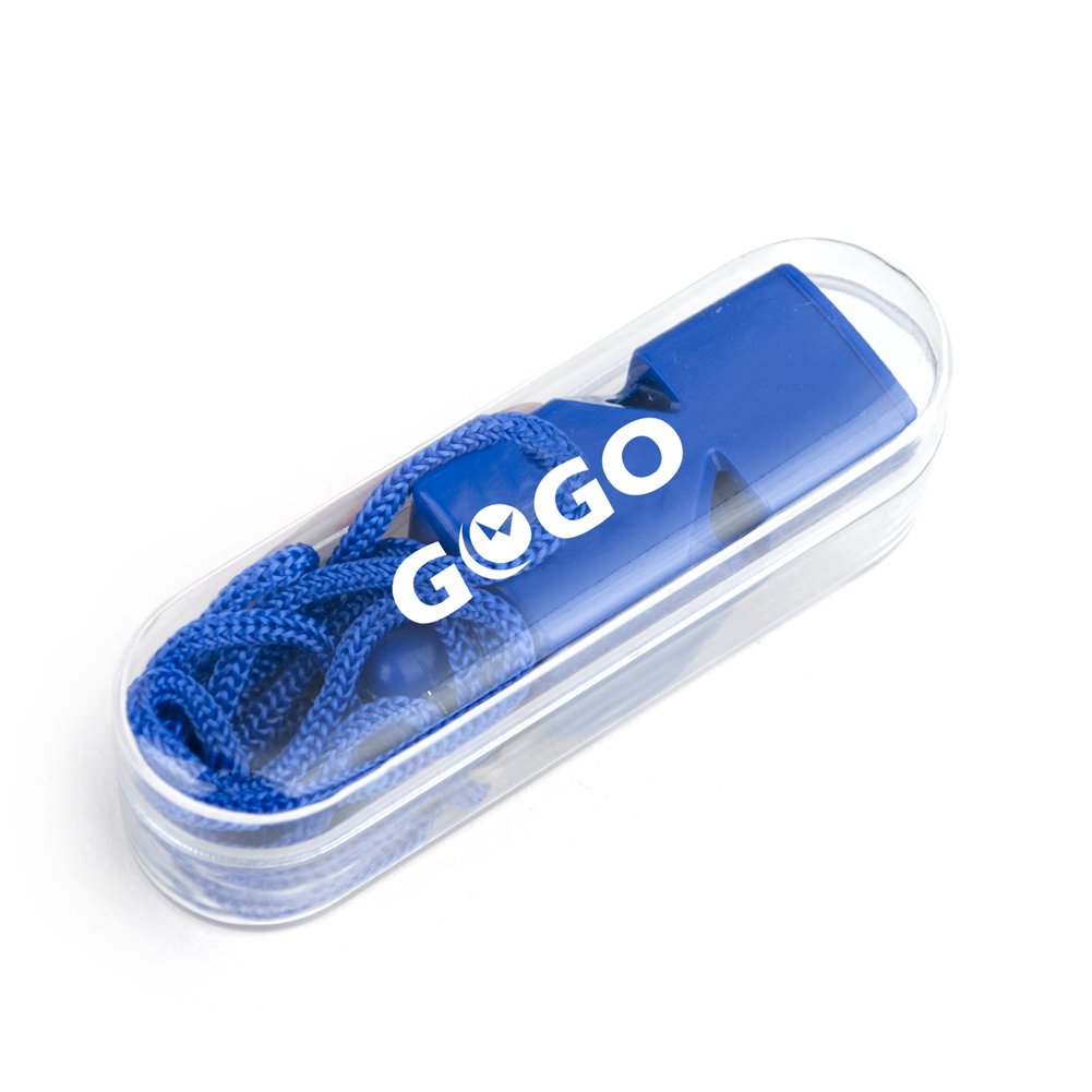 GOGO Fischio Sportivo Con Cordino – Fischietto Di Sicurezza In Plastica ABS, Suono Forte E Chiaro, Per Arbitri E Sopravvivenza