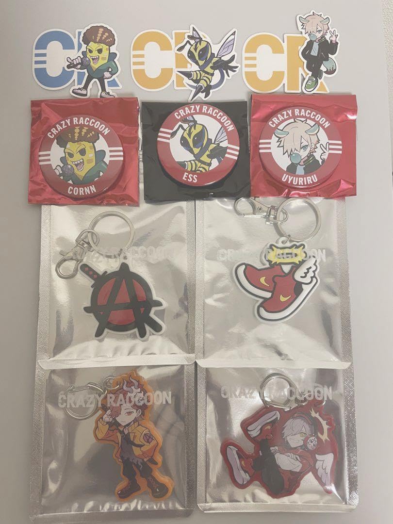 CR CrazyRaccoon カラーキーチェーン Ras crazy raccoon カラーキーチェーン