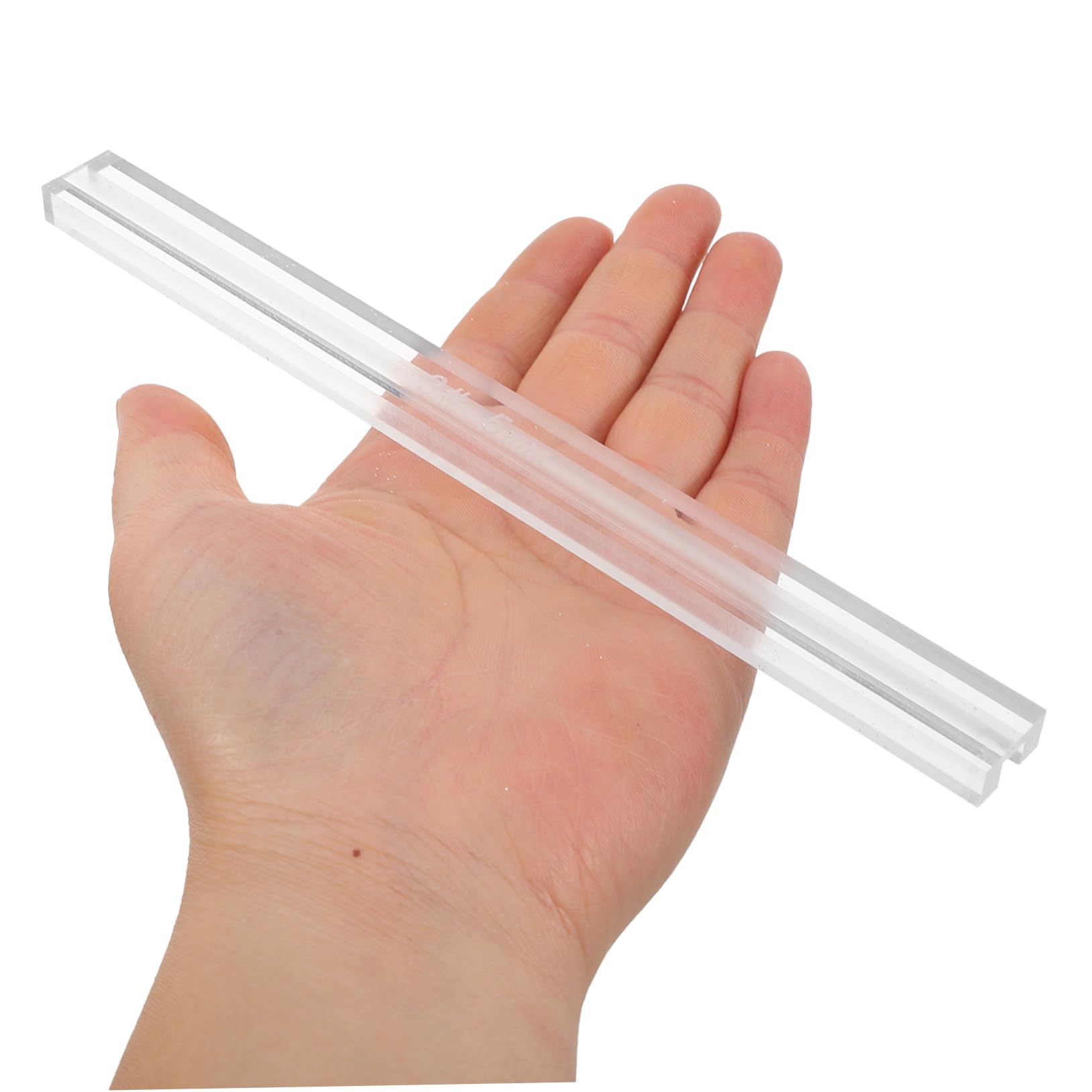 NUOBESTY Strumento Per Incollare Cerniere In Acrilico, Kit Di Riparazione Per Pellame E Sartoria, Righello Anti-trabocco - 3