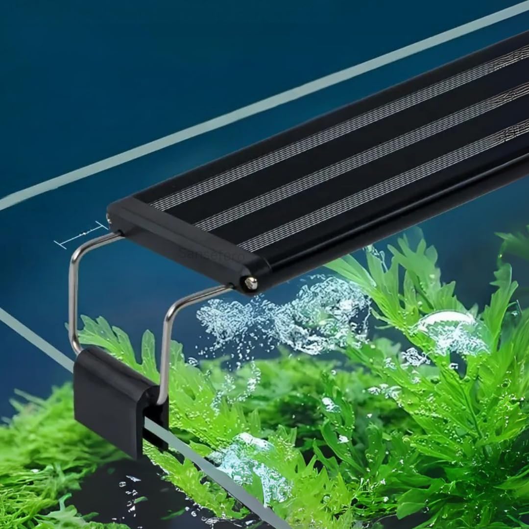 SANSEFERO Ultra Thin Grass Frame Light for Aquarium Plants,(LY-60S | 24W | 60 CM) Super Slim LED Light for Fish Tank Aquatic Plant Landscape Grow Ligh...