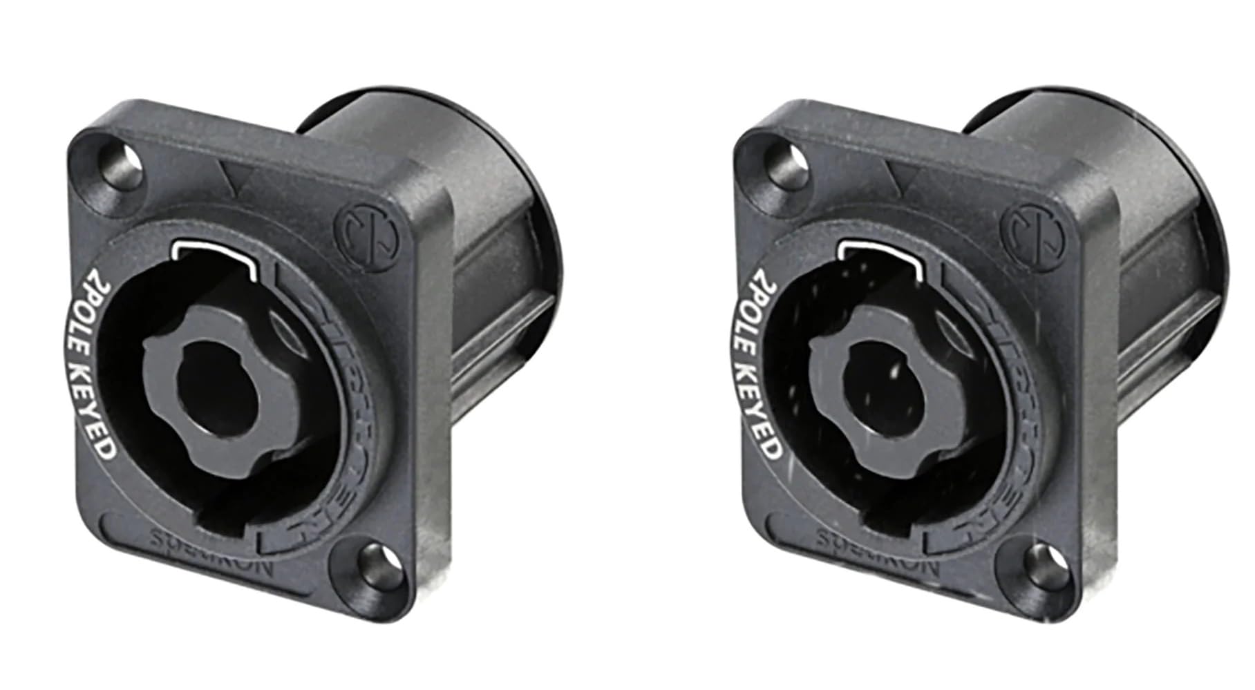 Amazon.com: 2 Pack NEUTRIK NL2MPXX 2-Pole SPEAKON Panel Mount