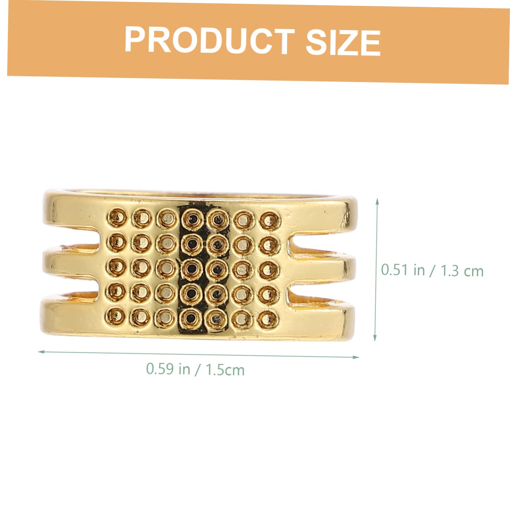 NUOBESTY 5 Juegos Dedal De Costura Cross Stitch Craft Agujas Crochet Dedal Para Coser A Agujas De Coser Protector De De Costura De Costura De Cobre 20 Piezas * 5