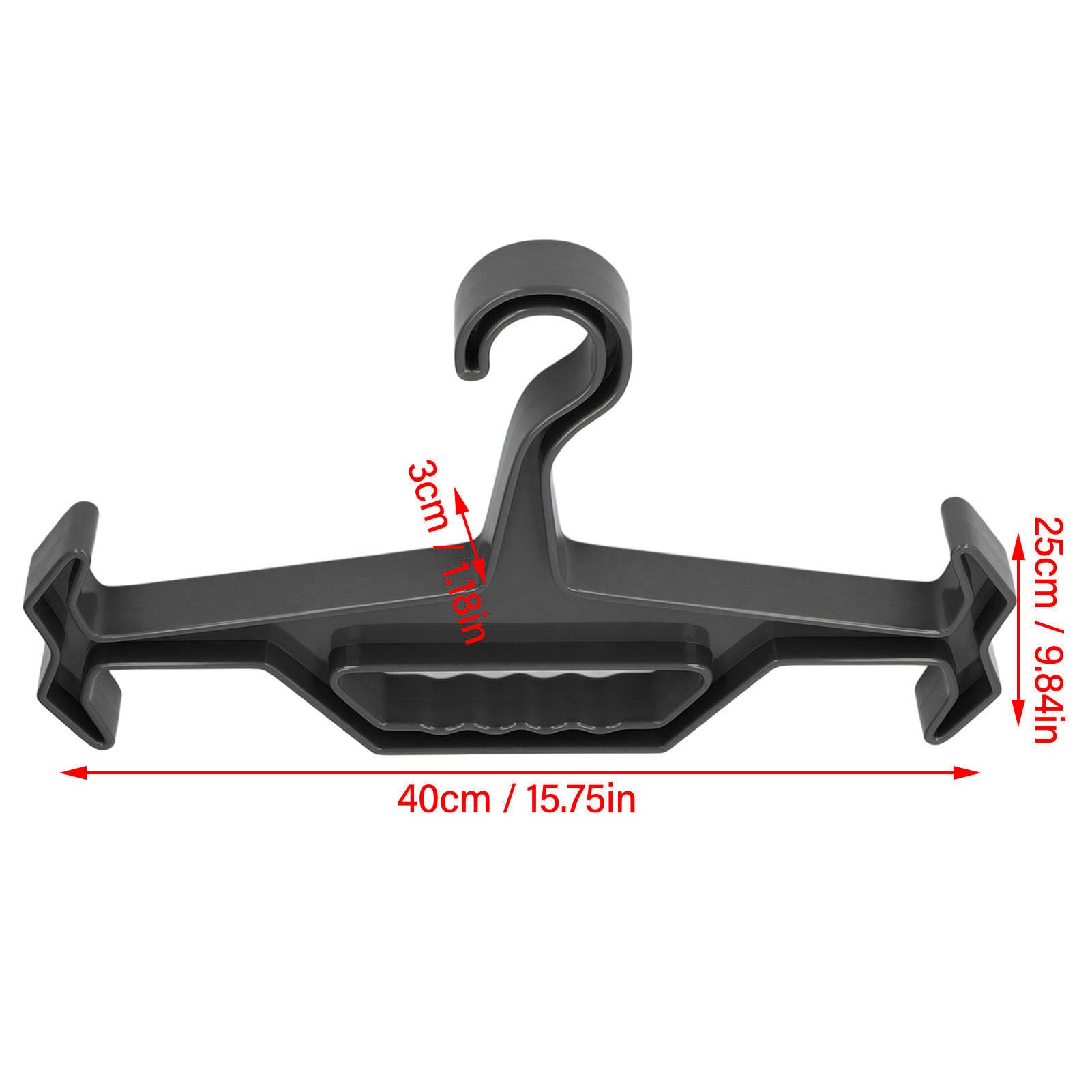 Percha Resistente, Percha Táctica para Equipo de Policía, Equipo de Buceo y BCD de Buceo, Percha para Traje de Neopreno con Asa de Transporte, para Exhibición de Ropa, Negro, 1