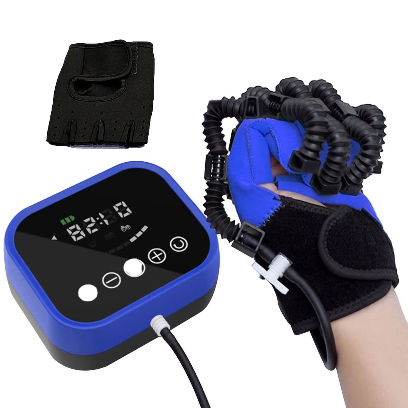 Esercitatore Elettrico per Dita della Mano, Guanti per Robot per la Riabilitazione, Attrezzatura per L'Allenamento di Correzione della Flessione delle Dita(Size:Destra-M)