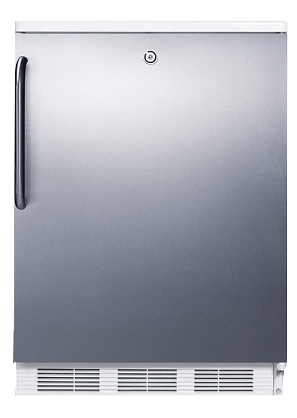 Summit Appliance Ff7lwsstb Accucold Freestanding All-Refrigerator, Automatic Defrost, Factory Lock, Adjustable Shelves, Dial Thermostat, Hidden Evaporator, Fully Finished Cabinet, 5.5 Cu.Ft Capacity on Fridge.com - View 1