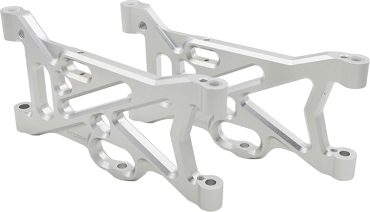 Lower Front and Rear alu Control arms for Losi Desert XL/XL-E/2.0 (Silver)