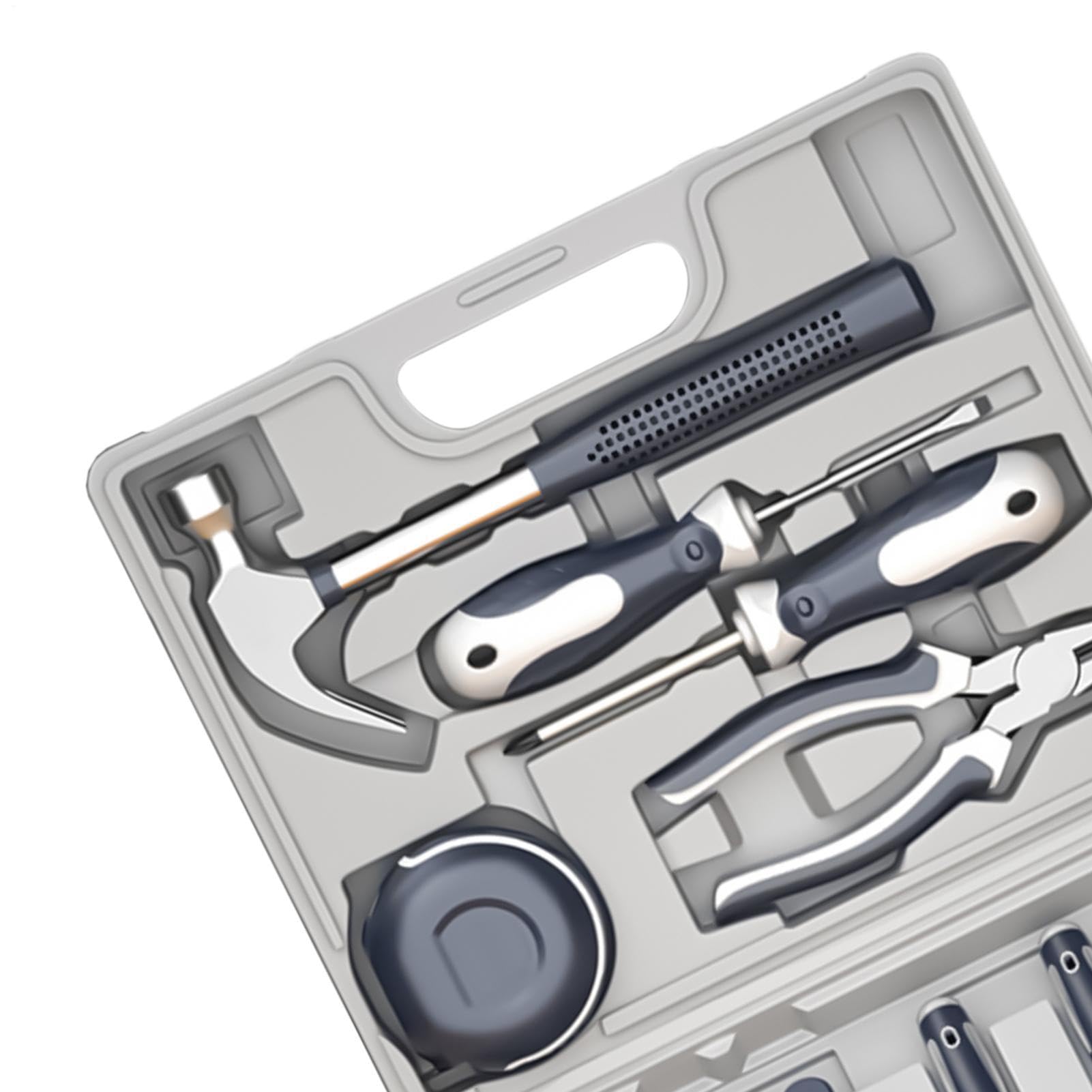 Kit Di Attrezzi Di Base Per La Casa 11 Pezzi Hardware Portatile | Set utensili compatto Auto Casa Miglioramento domestico College Ufficio Outdoor Campeggio Mobili Garage