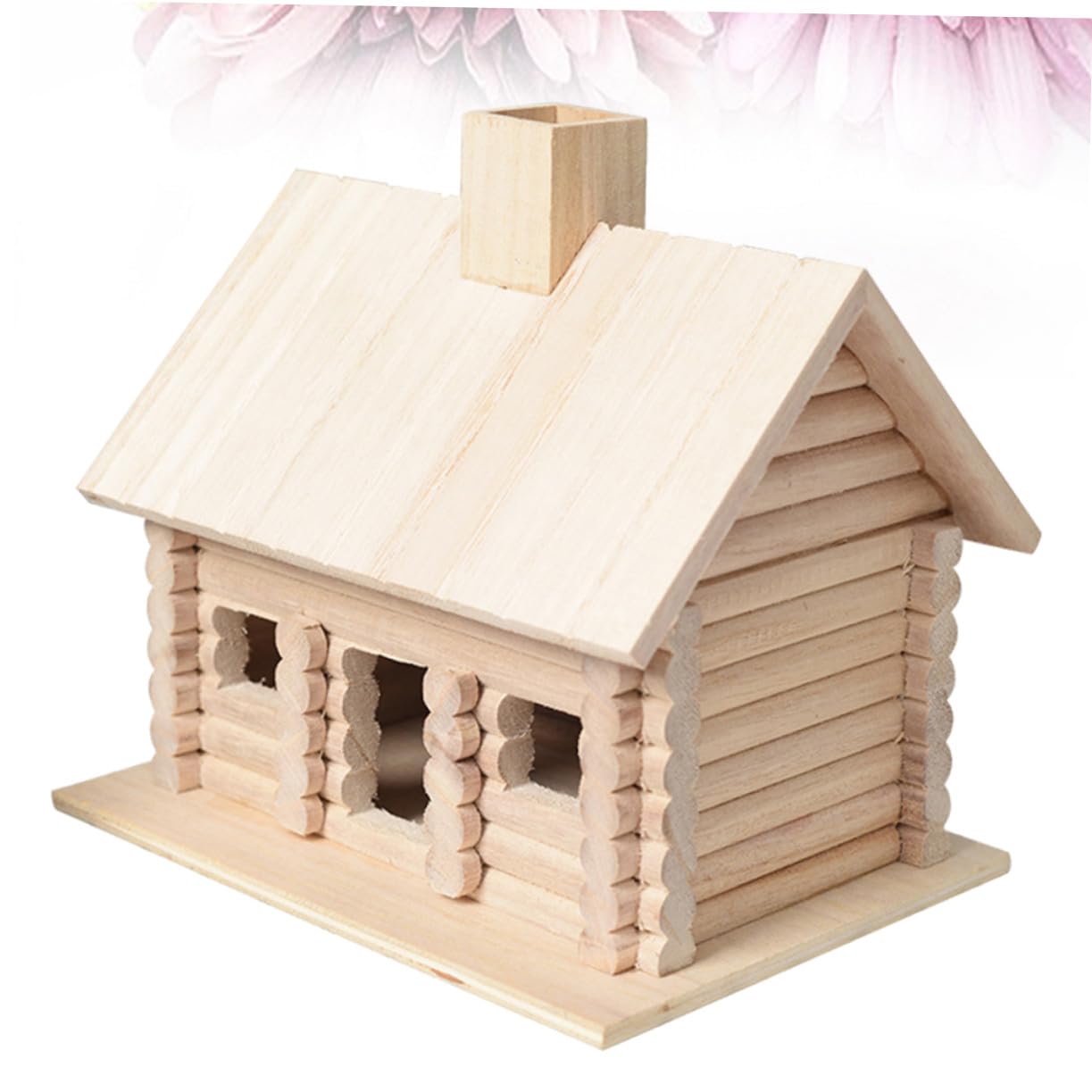 Casetta per Uccelli in Legno di Pino Nido per Uccelli Vuoto Classica Ingresso Ampio per Esterni Giardino Balcone