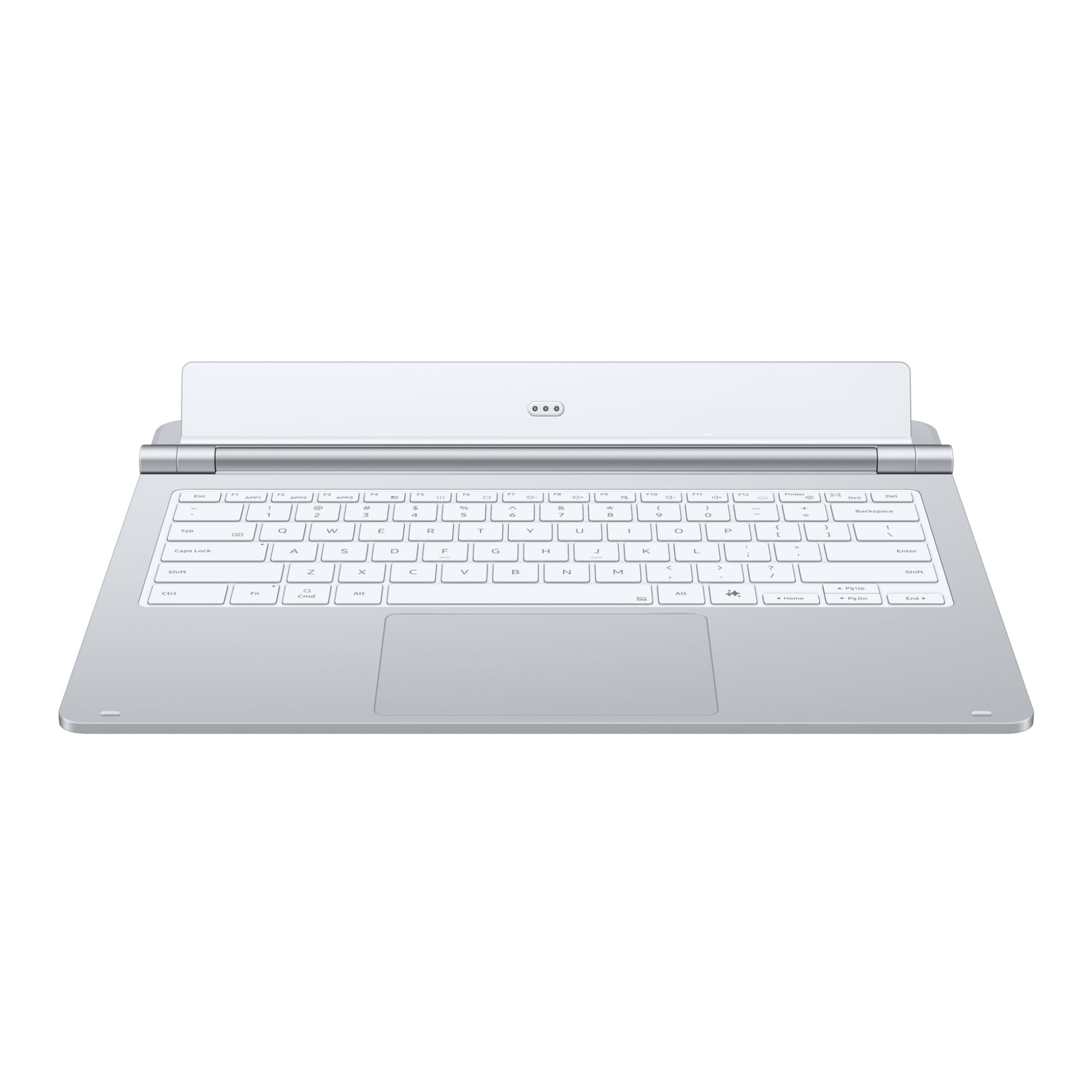 Samsung Pro Keyboard EF-DX935 do Galaxy Tab S11 Ultra z klawiaturą QWERTZ, dużym gładzikiem, przyciskiem AI i przyciskami funkcyjnymi, smukła aluminiowa konstrukcja, srebrna