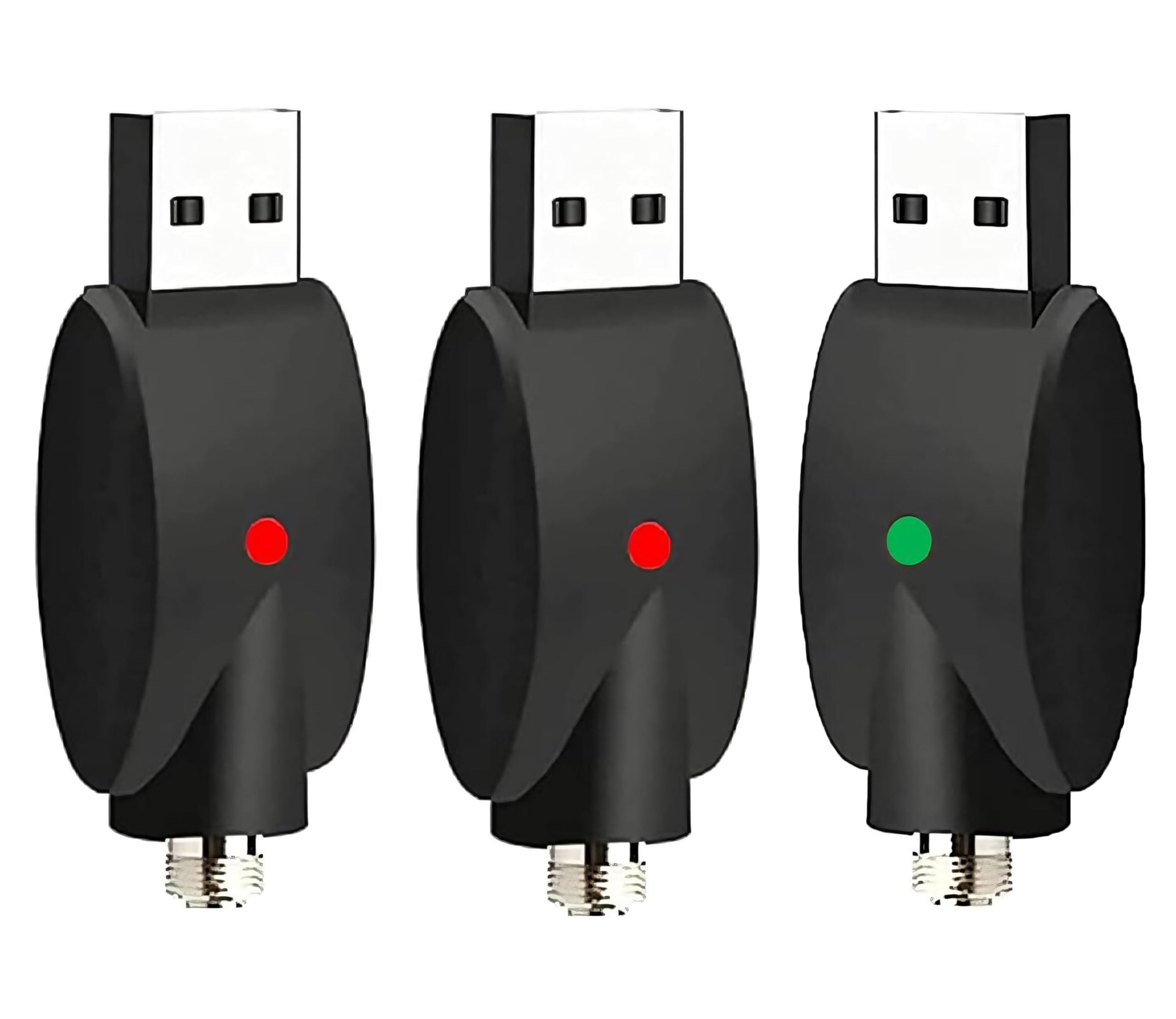 USB Thread Cable,3 Pcs USB Smart Charger Cable, Overcharge Protection Adapter with LED Indicator Adapter for Wireless Soldering Iron