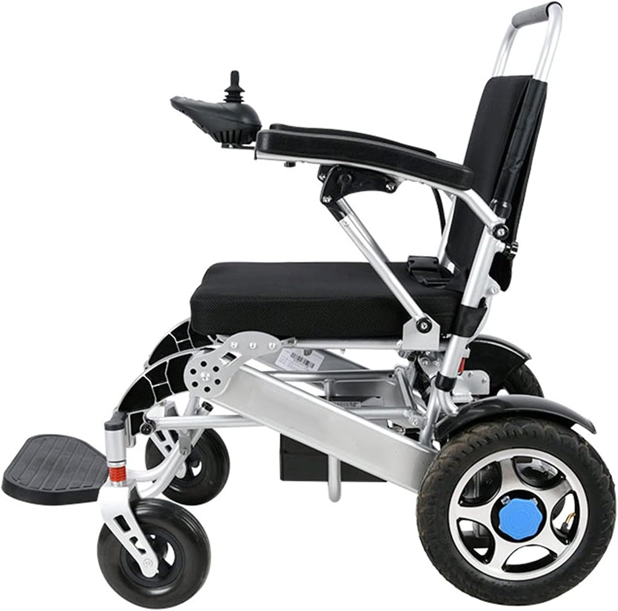 LFLLFLLFL Wheelchairs for Adults, Electric Wheelchair Electric Wheelchair Lightweight Folding Wheelchair Scooter for The Elderly with Disabilities Aluminum Alloy Frame Lithium Battery (White) : Health & Household