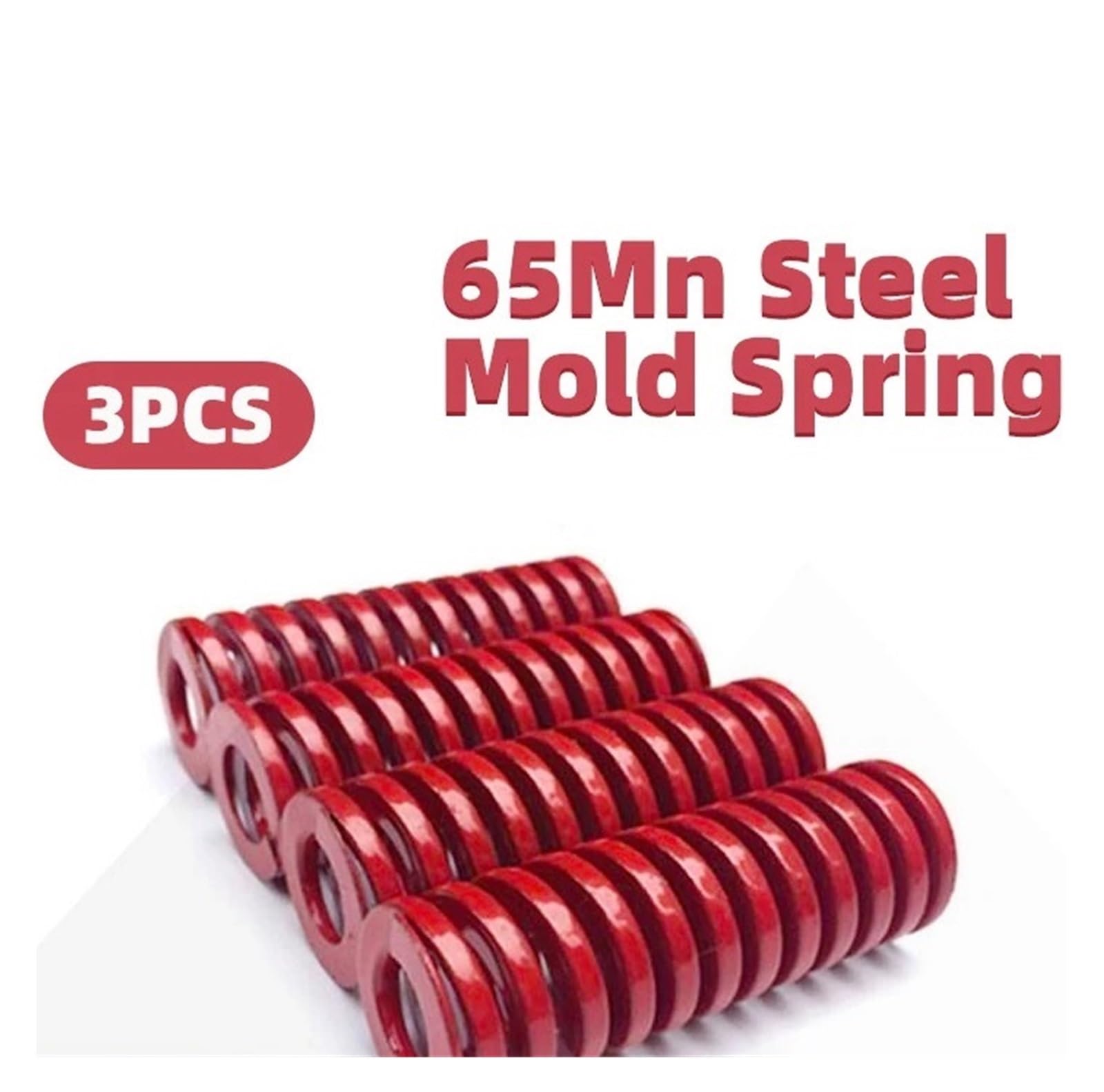 3 szt. Sprężyny formowe Zwijanie stali stopowej TM Czerwone średnie obciążenie Prasa kompresyjna OD 22 mm ID 11 L 20 mm-150(60mm)