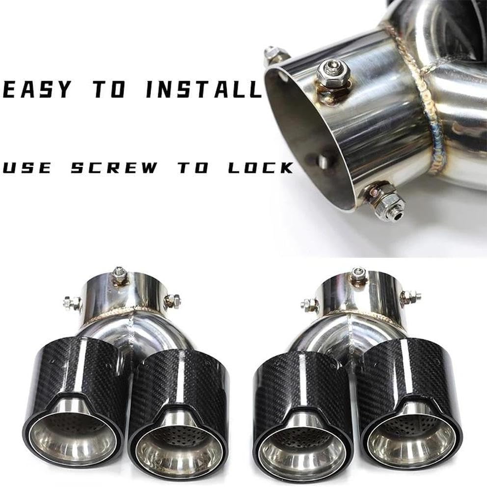 Spare Parts Exhaust Tip For BMW G23 M440i G20 G21 M340i G42 M240i 2021 2022 Dual Exhaust Exhaust System Nozzle Muffler(Black)