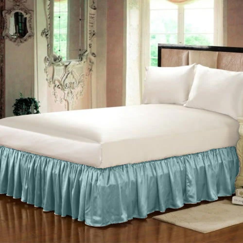 Cubrecanapé de seda pura Dupion premium para cama King 1