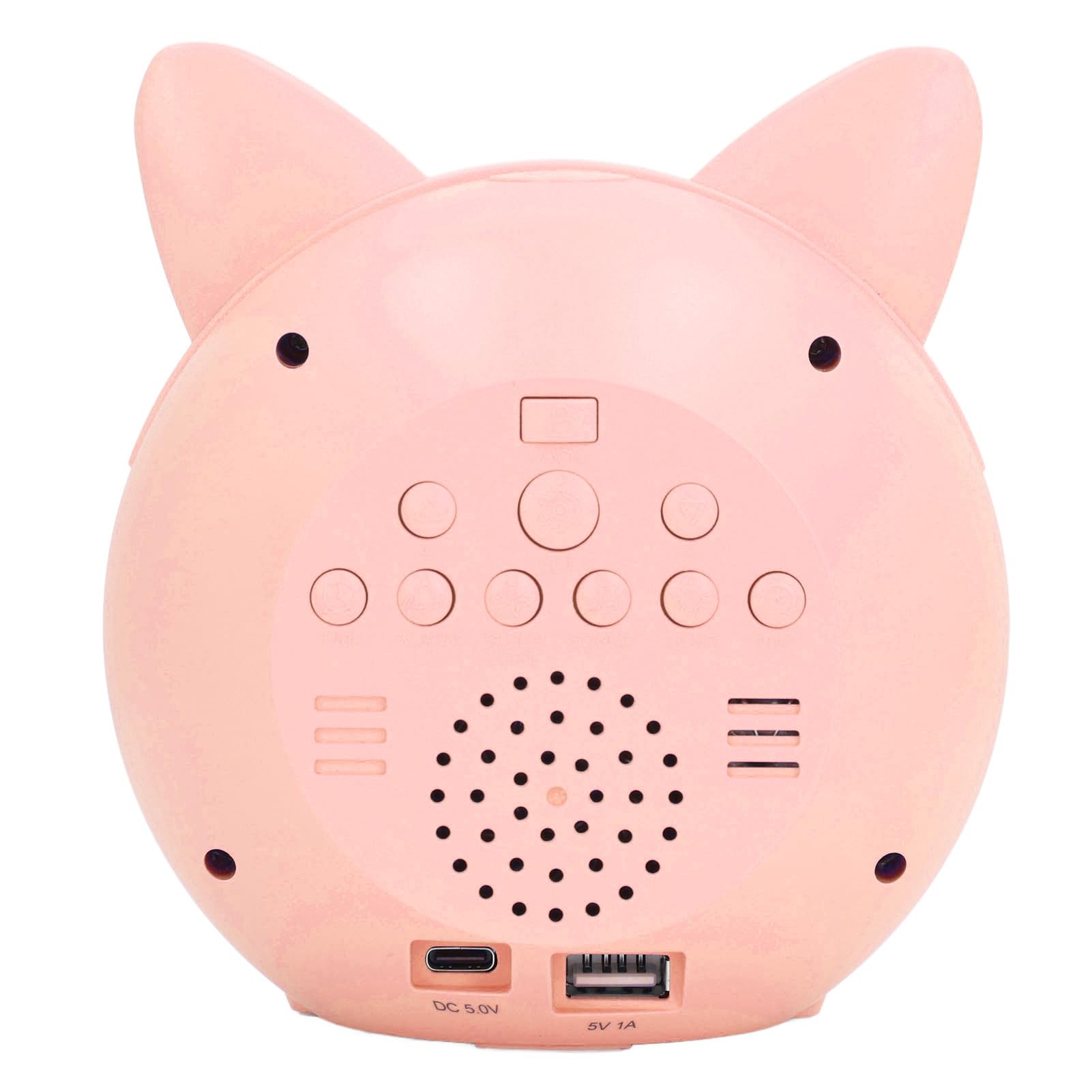 Réveil Chat de Dessin animé, Chronométrage Numérique au Design Adorable avec Veilleuse pour l'entraînement au Sommeil des Enfants (Pink)