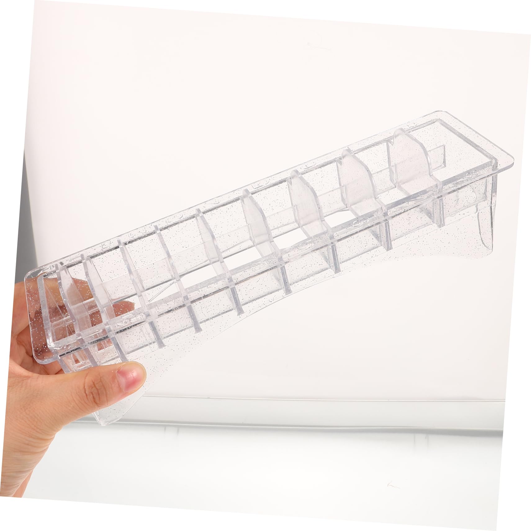 Ipetboom Hair Clipper Combs Holder Barber Clipper Case 10 Grids Comb Storage Box