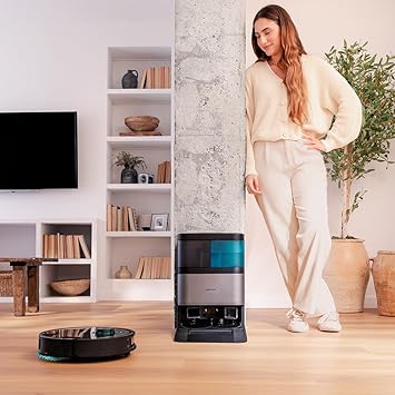 Robot Aspirador y Friegasuelos Conga 16090 AI SpinArm Home&Wash. 8000Pa, App, Navegación Láser, Base Autovaciado con Tanques de Polvo y Agua, Limpieza-Secado de Mopas, Cepillo Silicona1