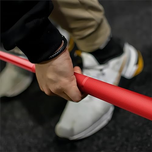 Miniatura 7 de Mikolo Barra olímpica de 7 pies, barra para levantamiento de pesas y levantamiento de pesas de 45 libras, barra olímpica para capacidad de 1500