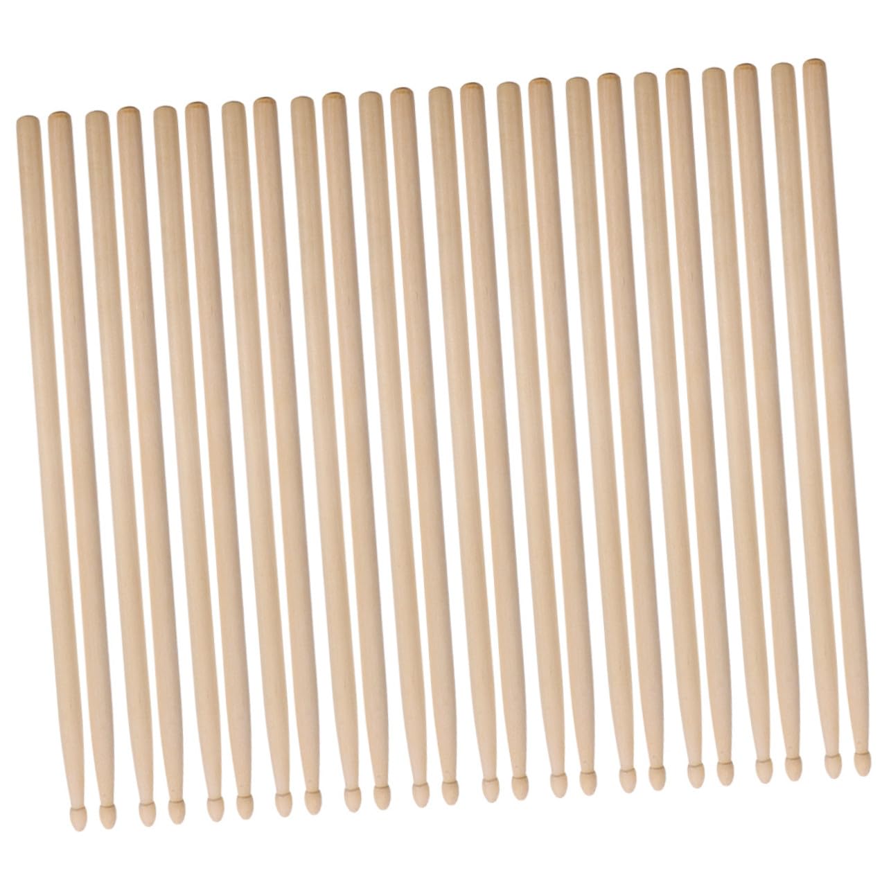 5a Holz Drumsticks, 12 Paar Schlagzeugsticks für Anfänger | Beige Ausführung, Ausgewogenes Design, Vielseitig Nutzbar für Zuhause und Bands