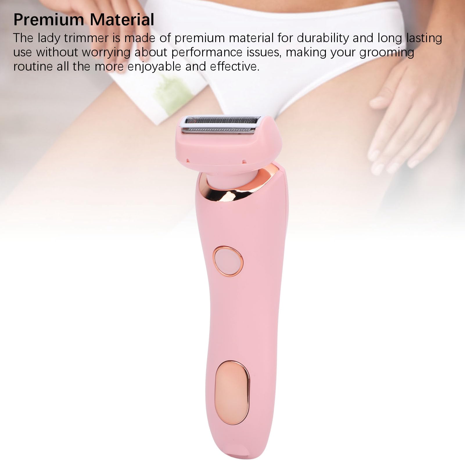 Depiladoras Electricas, 800 mAh, Recortador de vello femenino para axilas y cuerpo completo (rosa)
