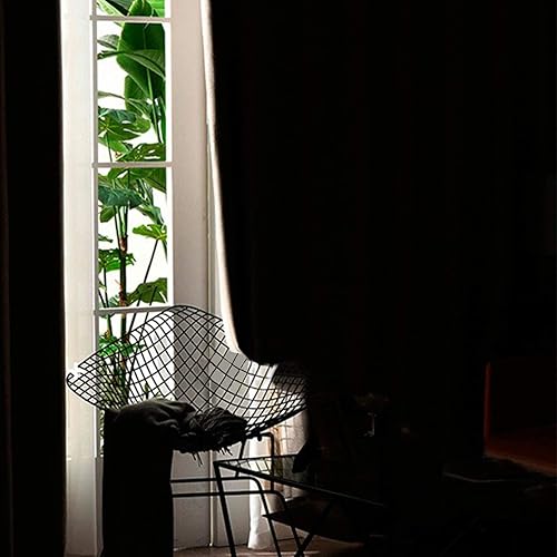 Miniatura 10 de Yakamok - Cortinas opacas con aislamiento térmico y hueco para la barra, dos paneles de cortinas para oscurecer la habitación