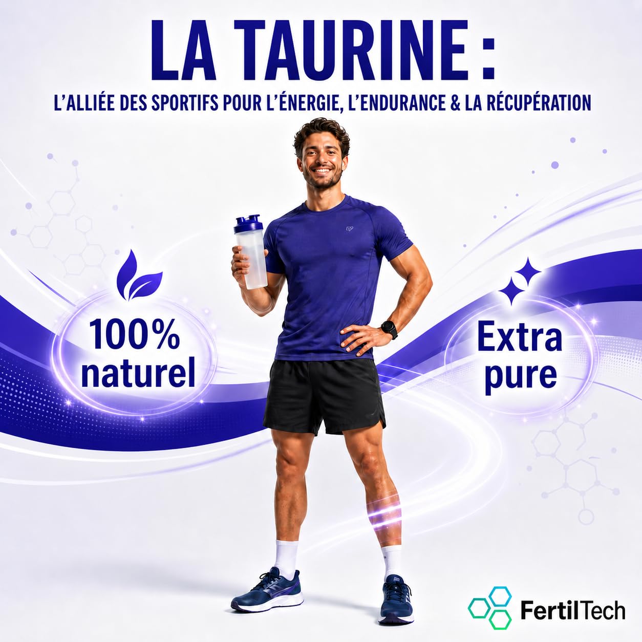 Taurina in Polvere 1,2 kg - Purezza ≥ 99,8% - Integratore alimentare - Vegano - Senza Allergeni - Qualità Premium
