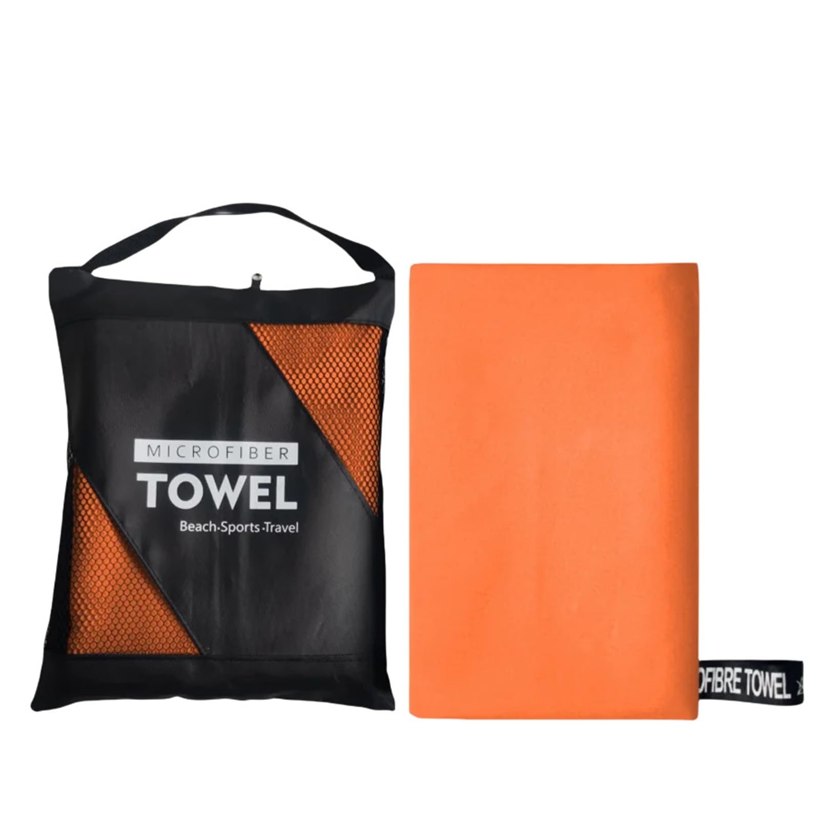 GMEqfhpOPS Beach Towel Oversized,Thick Sand Free Microfiber Quick Dry Towel 31.5”x71”, Super Absorbent Soft Swim BeachTowels for Men, Women Towels Bath(Orange)