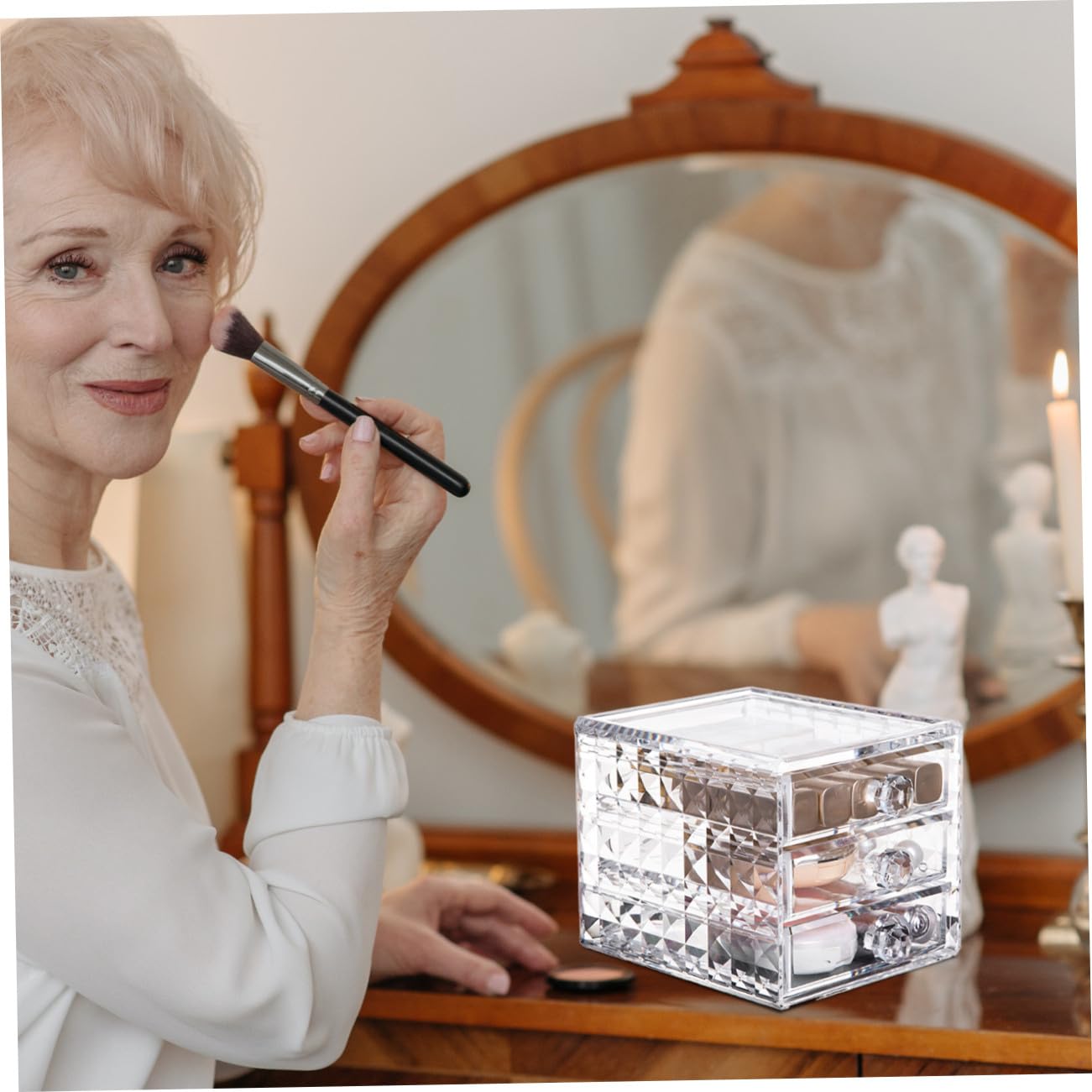 Kosmetikbehälter Schubladenform Mehrschichtiger Transparenter Acryl Organizer Schminkkoffer Für Haushalt Lippenstift Schmuck Aufbewahrung
