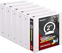 Vista 17 de COMIX Carpeta resistente de 3 anillos de 1 pulgada con cubierta transparente, carpeta de anillos redondos de 1 pulgada, sin PVC, 0.094 in de grosor