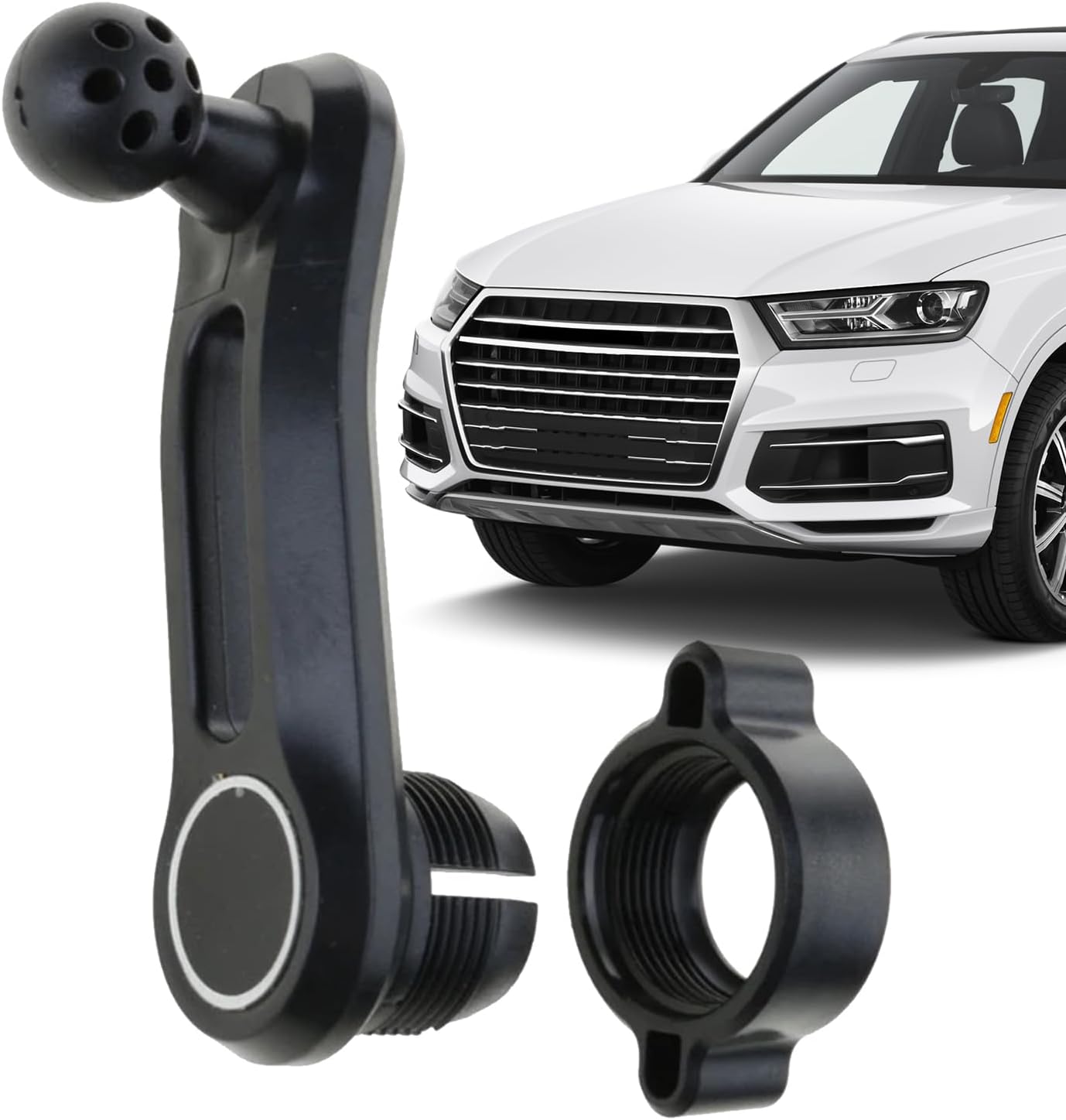 Car Mount Extension, Ball Joint Adapter, Phone Holder Rod, Rotation Mounting Arm, 17mm Universal Fitting 360 Degree ABS 8.8cm | For Car Phone Holder Dash Cam GPS Mobile Accessories