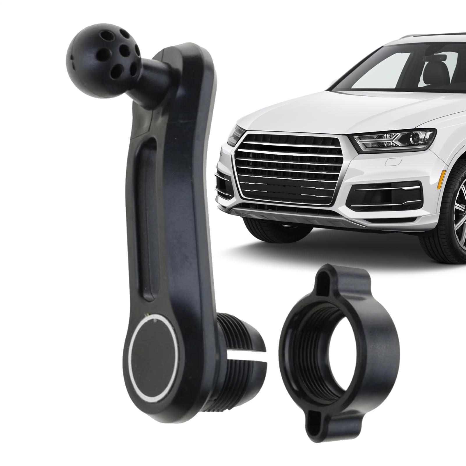Car Mount Extension, Ball Joint Adapter, Phone Holder Rod, Rotation Mounting Arm, 17mm Universal Fitting 360 Degree ABS 8.8cm | For Car Phone Holder Dash Cam GPS Mobile Accessories