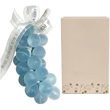 28 Pieces Grape Soap, Grape Soap on a Rope, Blue Crystal Grapes Soap on a Rope, Gift Set with Ocean Scent, Decorative Bath Soap for Home Use, Ideal for Daily Hand Washing and Bath Time Routines
