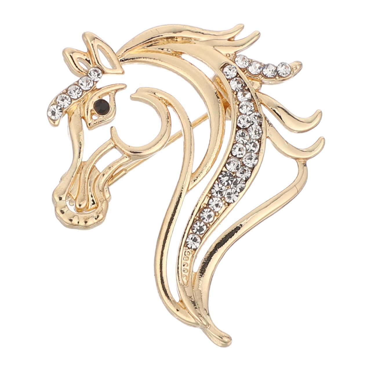 Rhinestone Horse Brooch Pin Horse Lapel Pin Crystal Animal Brooch Cute Animal Lapel Pins Women Brooch for Chinese Year Party