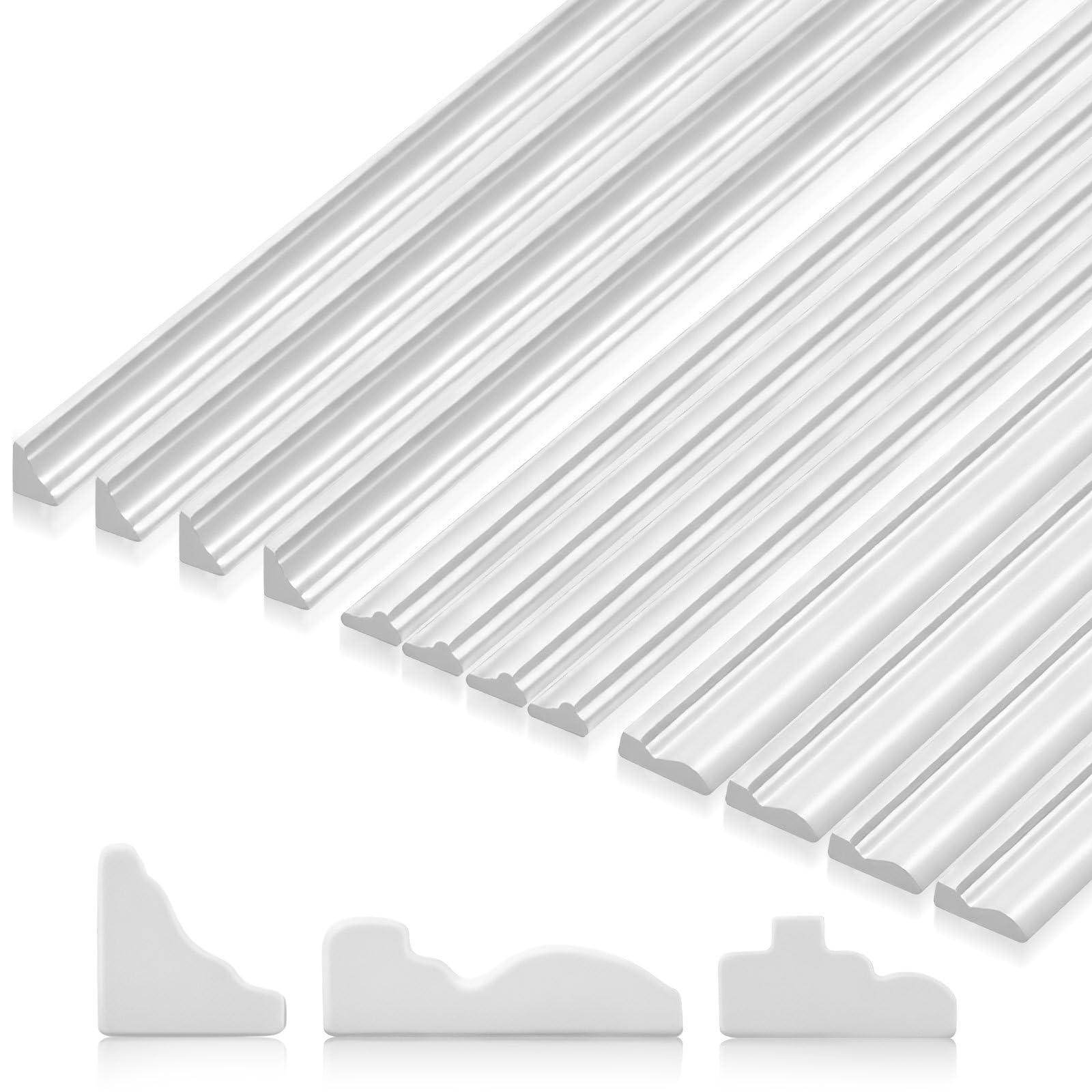 Kisangel 12pcs miniatura casa delle bambole, scala 1:12 bianco legno