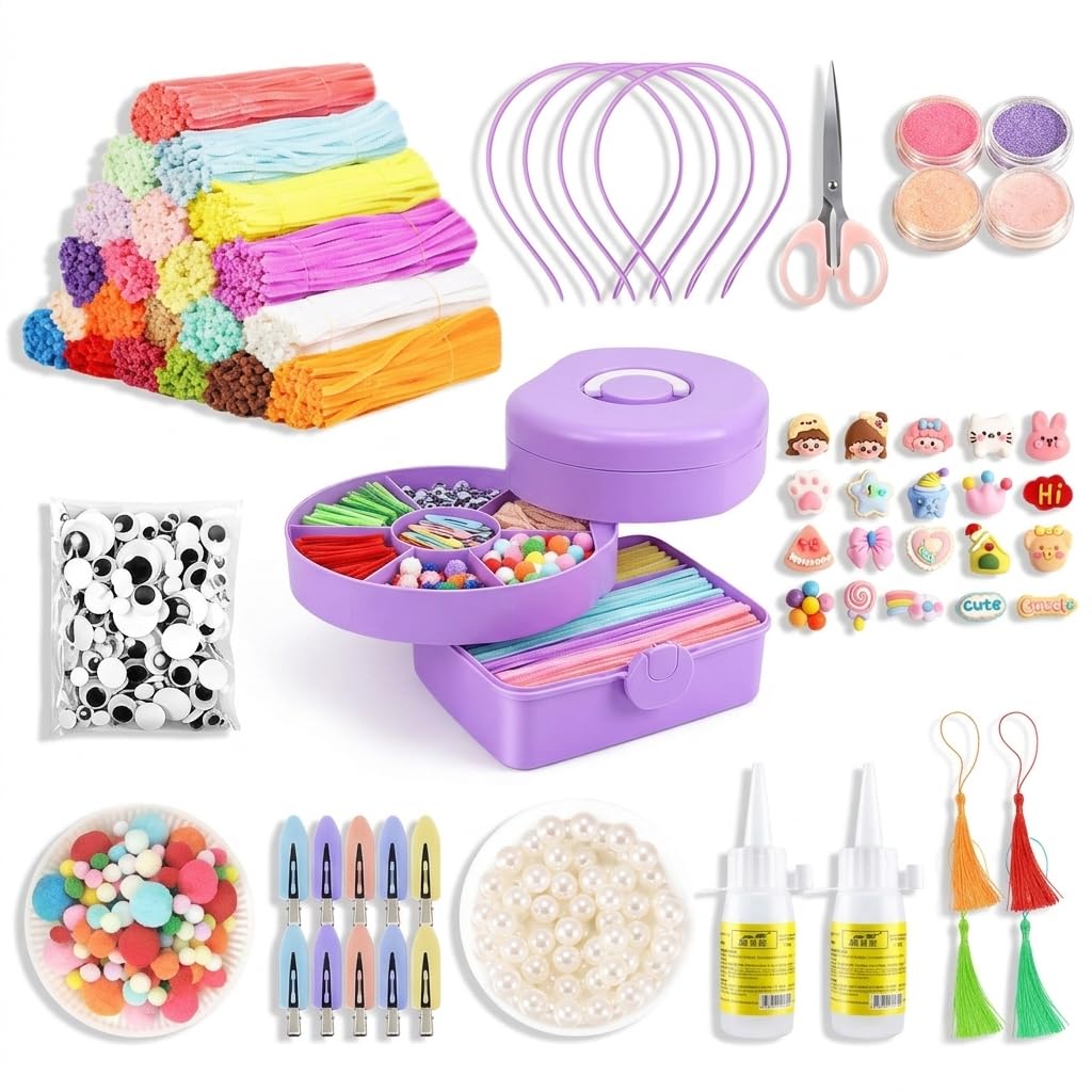 Nishiyuenyi Kit Manualidas Limpia para Niños, incluidos, Materiales para niños, Actividas en casa, style to 1