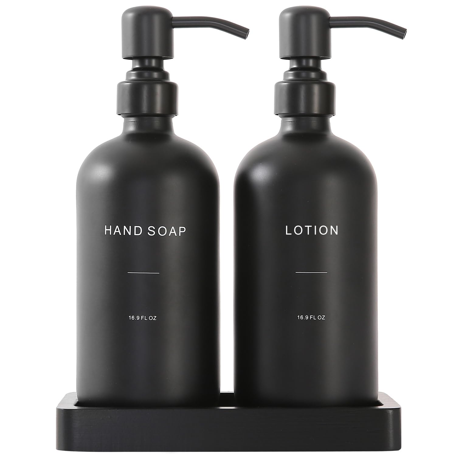 Photo 1 of Prus Waso Black Soap Dispenser Bathroom Set