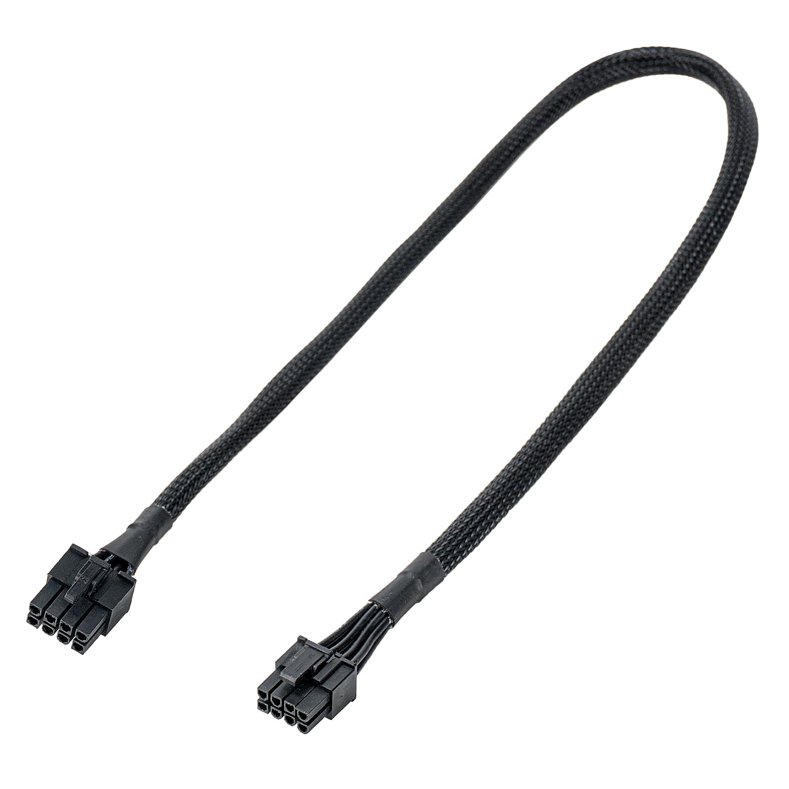 YSIUENG PCIE Power Cable for Corsair & Thermaltake: 65CM, 8-Pin to 6+2 Pin, Male-to-Male GPU Cable for ARESGAME Modular Power Supply, 18AWG, Black (25.5