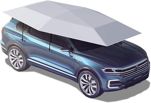 Semi-Automatic Carport Semi-Automatic Car Tent Movable Carport Folded Portable Automobile Protection Car Umbrella Sunproof Sun Shade Canopy Cover