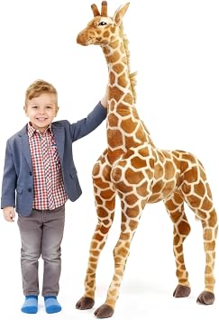 Meooeck 55 Inch Giant Giraffe Stuffed Animal, Large Plush Toy for Kids