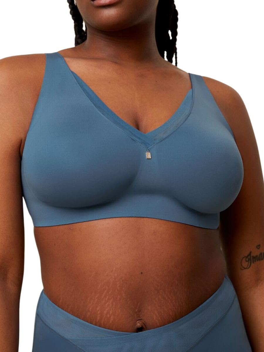 Triumph True Shape Sensation Minimizer Bra Liberty Blue Blue 32C