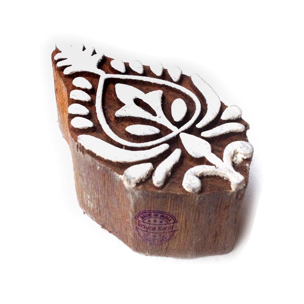 Hand Carved Printing Stamps Floral Paisley Motif Wood Blocks - DIY Henna Fabric Textile Paper Clay Pottery Block Printing Stamp (B07GCJZBY3) Amazon Price History, Amazon Price Tracker