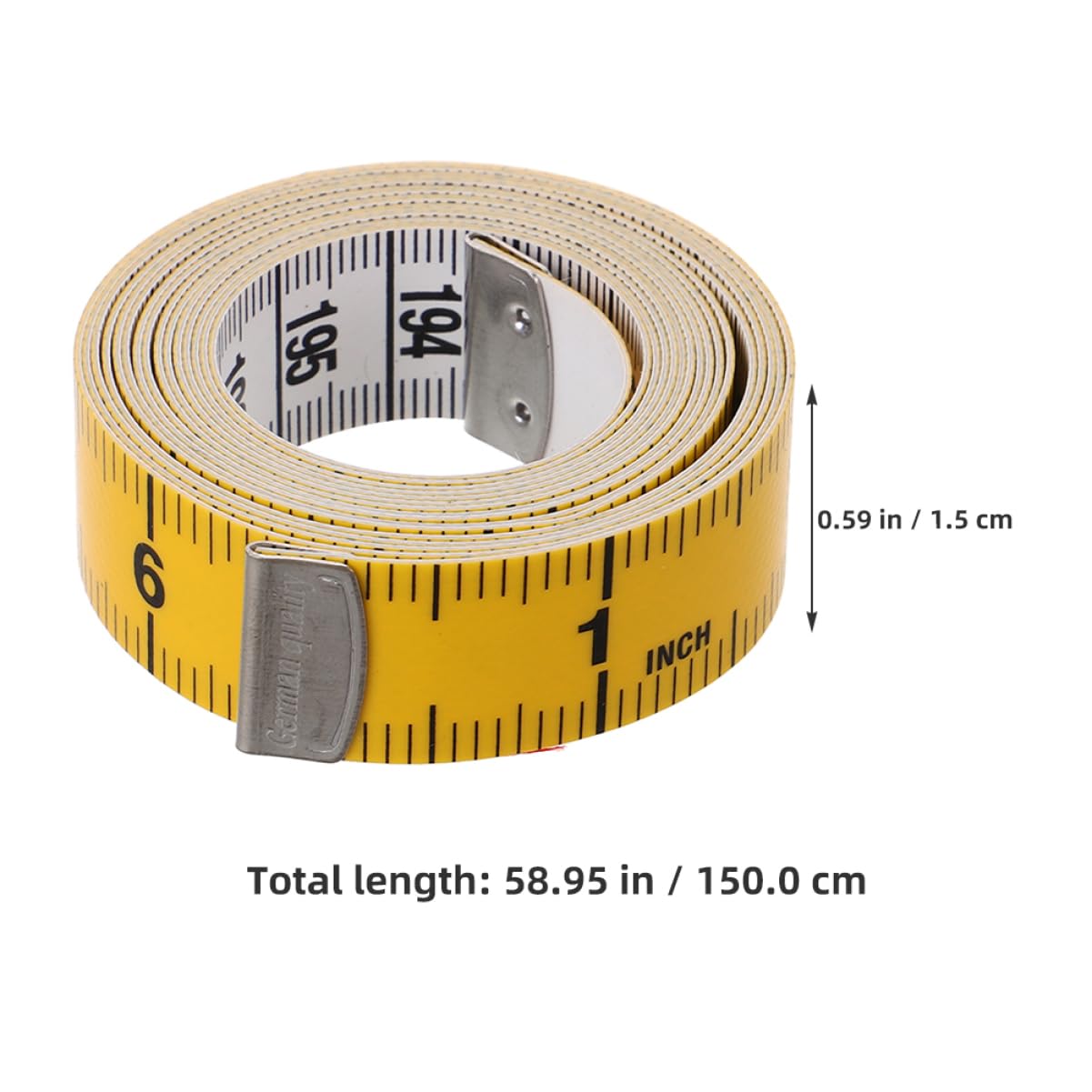 LALAFINA Body Measurement Tape Fabric Measurement Tape Inch Centimeter Portable Durable Precise