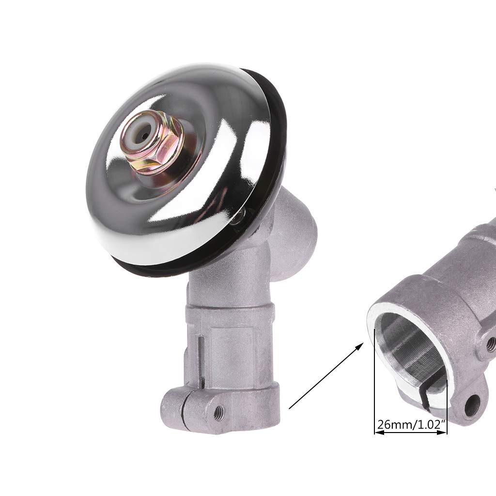 Desbrozadora de ángulo universal, cabezal de Gear redondo de 9 dientes para cortar hierba / motosierra, caja de velocidad de cortacésped M10 x 1,25 LH