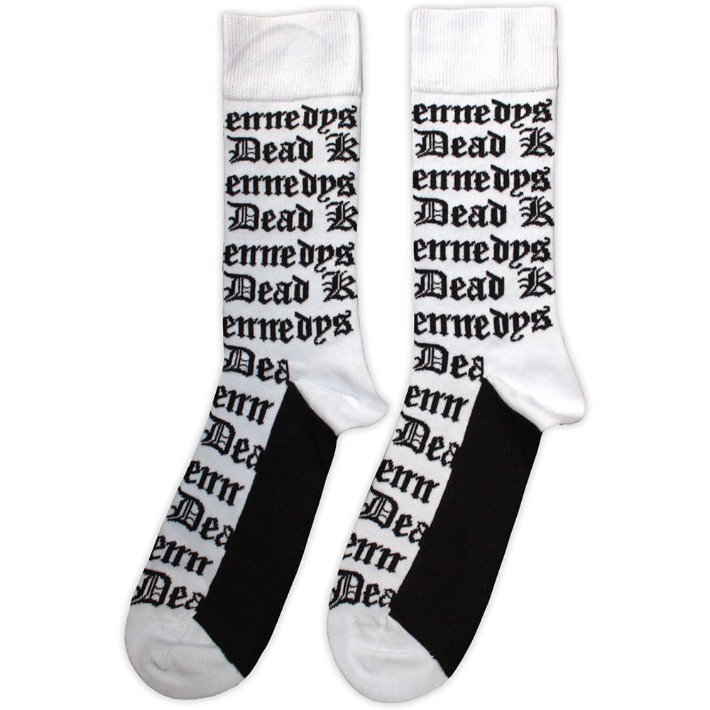 Rock Off officially licensed products Dead Kennedys Gothic Band Logo Pattern Ankle Socks One Size