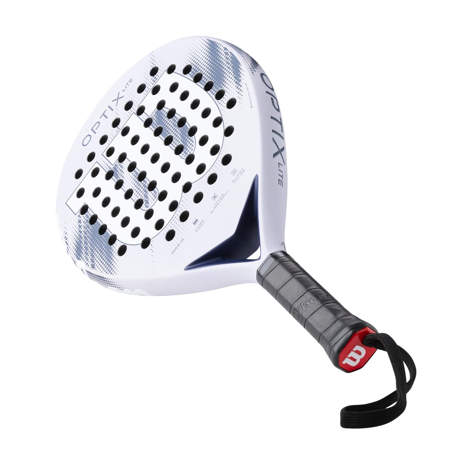 Wilson Optix V2 Lite Padel-Schläger, Anfängerfreundlicher Schläger, Mit Leichter Glasfaseroberfläche, Perfekt für Training oder Freundschaftsspiele