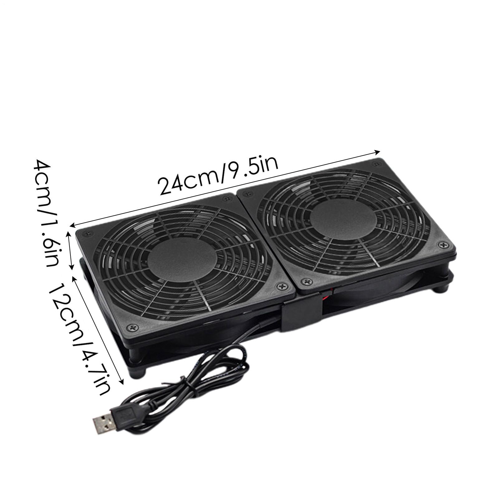Ventilador De Enfriamiento USB - Ventilador De Enfriamiento De La De Enrutador, Ventiladores De Gabinete De Alto Flujo De Aire | Fuerte Blower USB Powered Fans For Laptop TV Box Router Cooling's