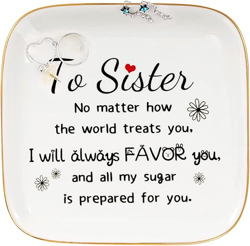 Regalos de cumpleaños para hermanas de parte de la hermana, regalos para la mejor hermana mayor para niñas pequeñas y hermanas del alma, decoración