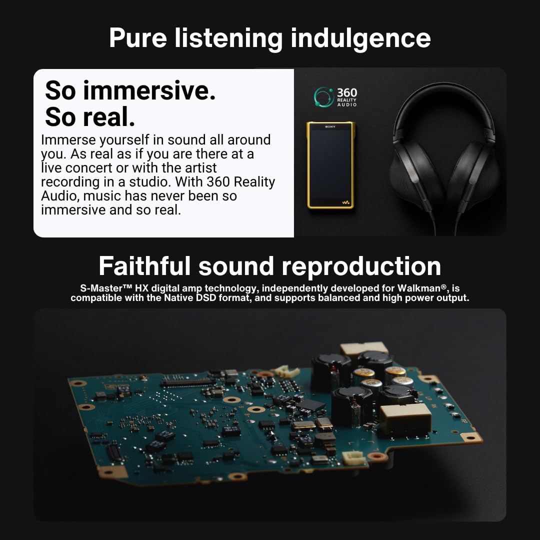 Amazon.com: Sony NW-WM1ZM2 Signature Series Walkman Bundle MDR-Z1R