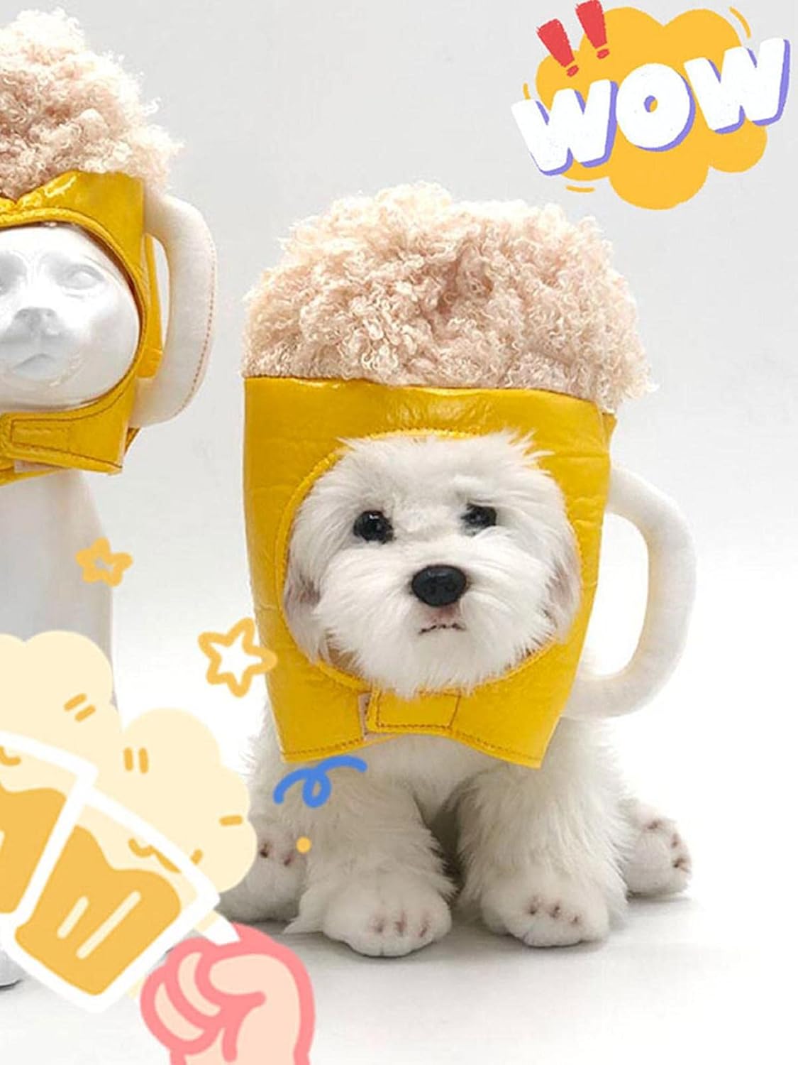 Werstand かわいいノベルティビールマグハット帽子 猫子猫子犬ペットのためのハロウィーンパーティービールハットコスチューム 面白くてかわいい装飾ホリデーペットコスチュームに使用 Classic 74 Off