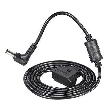 D-Tap 2 Pin Male Connector to DC 5.5 * 2.5mm Plug Power Cord Cable for BMCC BMPC DSLR Rig Power Supply 113cm in Length-Layfoxz